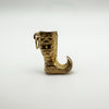 Vintage 9ct gold Persian boot charm pendant with engraved detail