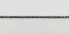 Straight detail view of the vintage sterling silver rolo chain links showing the classic rounded rolo design