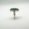 Depth view showing gemstone height from band
