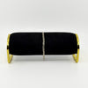 Vintage 9ct white gold mariner link bracelet shown on a black bracelet display roll