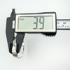 Measuring the width of blank plate on silver baby bangle