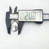Digital calliper showing locket width as 20.8mm