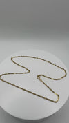 Vintage 9ct Gold 16 Inch Twisted Curb Chain Necklace
