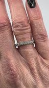 Antique Platinum Old Cut Diamond Full Eternity Ring Size M