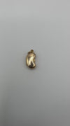 18ct Gold Kidney Bean Locket Pendant | Rare Vintage Charm 23.8mm
