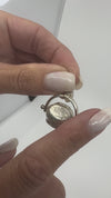 Vintage Sterling Silver Three-Sided Spinner Photo Locket 925
