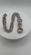 Ti Sento Milano Chunky Sterling Silver CZ & Citrine Pendant & Chain