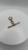 Large Antique 9ct Rose Gold T-Bar Pendant with Bolt Ring Connector