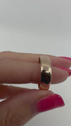 Antique 9ct Rose Gold Band / Ring 375 Size T (Birmingham 1925)