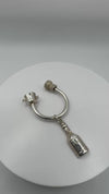 Rare Sterling Silver Tiffany & Co. Champagne Bottle Keyring / Pendant 925