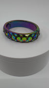 Swarovski Curiosa Crystal Bangle with Iridescent Multicolour Finish