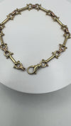 Rare Vintage 9ct Rose & Yellow Gold Horsebit Snaffle Equestrian 8.5” Bracelet