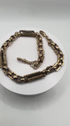 Antique Victorian 9ct Gold Fancy Albert Chain Necklace with Dog Clips