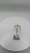 Large Chunky Vintage Sterling Silver Ingot Pendant (Sheffield 1977) 31g Jubilee