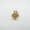 0.50ct Blue Topaz & Diamond Angel Pendant / Charm