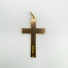 RARE Antique 15ct Rose Gold Large Christian Cross Pendant (Chester 1903)