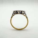 Vintage 18ct Gold & Platinum 0.20ct Diamond Trilogy Engagement Ring Size N - O
