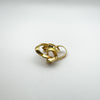 Vintage Gold Plated Sapphire Brooch 