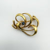 Vintage Gold Plated Sapphire Brooch 