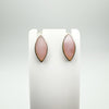 Marquis Pink Mother of Pearl Stud / Drop Earrings in Sterling Silver 925