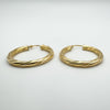 Vintage 9ct Gold Chunky Twisted Hoop Earrings