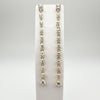 Long Dangly 3.40ct CZ Drop Earrings in Sterling Silver 925