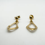 Vintage 9ct Gold Dangle Drop Earrings 375