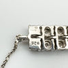 0.20ct Natural Diamond Bar Toggle Tennis Bracelet in Sterling Silver 925