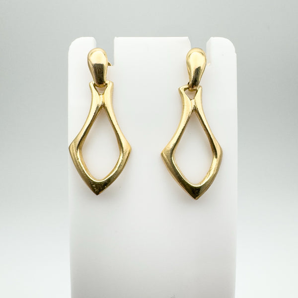 Vintage 9ct Gold Dangle Drop Earrings 375