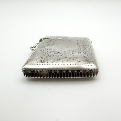 Antique Engraved Vesta Case Chunky Locket in Sterling Silver 925 (Birm 1912) 24g