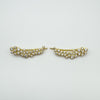 NEW Gold Plated CZ Climber Earrings in Sterling Silver 925
