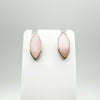 Marquis Pink Mother of Pearl Stud / Drop Earrings in Sterling Silver 925