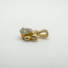 0.50ct Blue Topaz & Diamond Angel Pendant / Charm