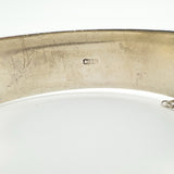 Vintage Floral Engraved Foliate Bangle in Sterling Silver 925 (Birm 1969) 37g