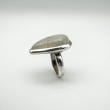 Huge 17ct Moonstone Solitaire Ring in Sterling Silver 925 Size N - O Heavy 10g