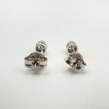 Vintage 18ct White Gold 0.40ct Diamond Solitaire Stud Earrings