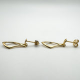 Vintage 9ct Gold Dangle Drop Earrings 375