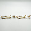 Vintage 9ct Gold Dangle Drop Earrings 375