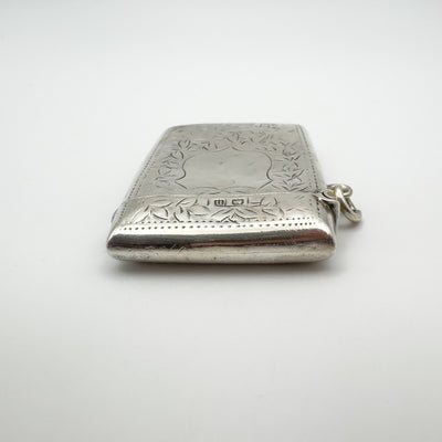 Antique Engraved Vesta Case Chunky Locket in Sterling Silver 925 (Birm 1912) 24g