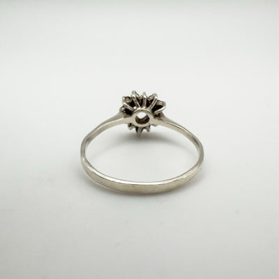 0.24ct Blue Sapphire Heart Ring in Sterling Silver 925 Size P - Q