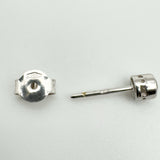 Vintage 18ct White Gold 0.40ct Diamond Solitaire Stud Earrings