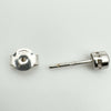 Vintage 18ct White Gold 0.40ct Diamond Solitaire Stud Earrings