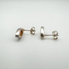 Marquis Pink Mother of Pearl Stud / Drop Earrings in Sterling Silver 925