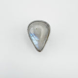 Huge 17ct Moonstone Solitaire Ring in Sterling Silver 925 Size N - O Heavy 10g