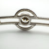 Contemporary / Modernist 2ct CZ Bangle in Sterling Silver 925 by Kit Heath