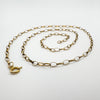 Vintage 9ct Gold Oval Links Belcher 21” Chain 3.4g