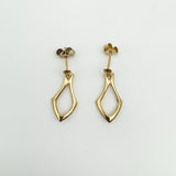 Vintage 9ct Gold Dangle Drop Earrings 375