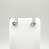 Vintage 18ct White Gold 0.40ct Diamond Solitaire Stud Earrings