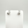 Vintage 18ct White Gold 0.40ct Diamond Solitaire Stud Earrings