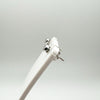 Vintage 18ct White Gold 0.40ct Diamond Solitaire Stud Earrings
